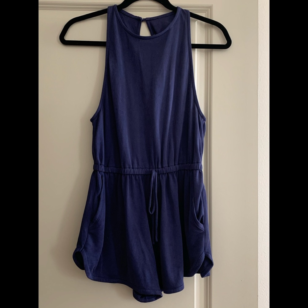 Women’s Modal Blue Short Romper Size S